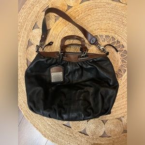 Large genuine leather purse
